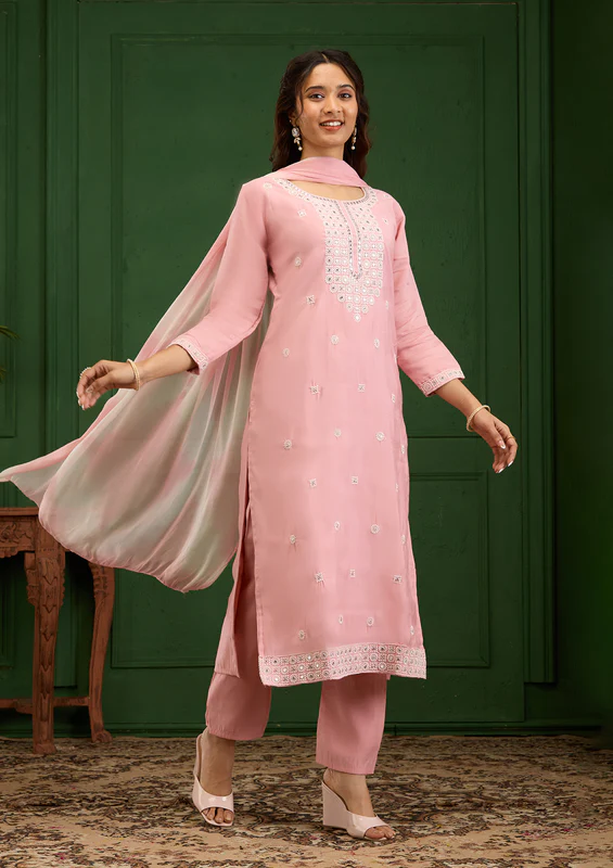 Elegant Straight Cut Salwar